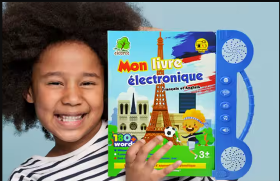 Livre Parlant éducatif pour apprentissage du Français et de l'anglais - Jouets d'éveil pour enfant